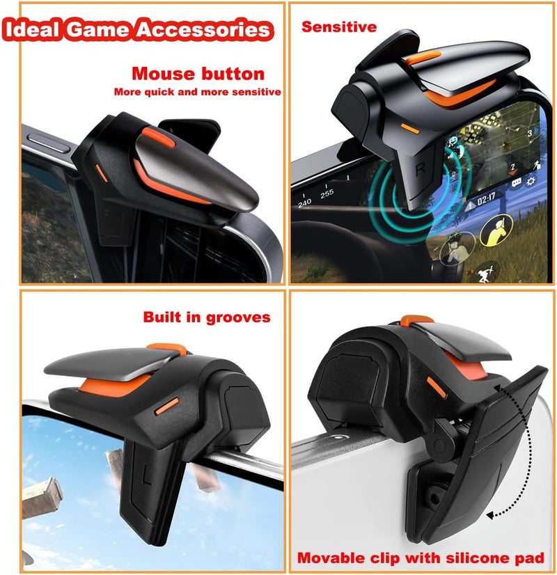 Sunmike Phone Triggers for PUBG Mobile, New Version Gaming Triggers for PUBG Mobile/Call of Duty/Knives Out/Rules of Survival, Sensitive Shoot & Aim Phone Trigger Compatible with iPhone & Android - Image 3
